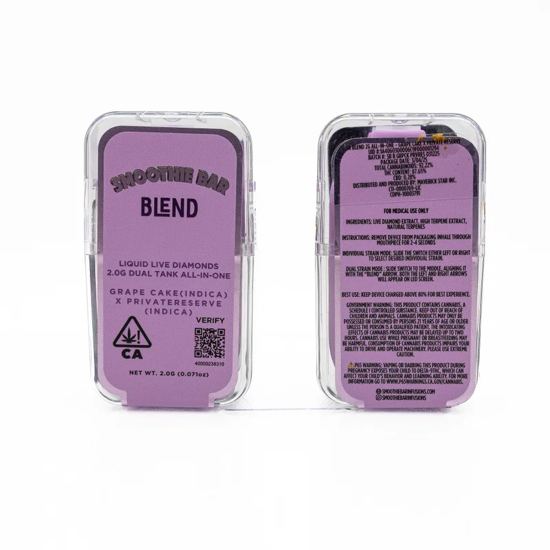 Smoothie Bar 2g Grape Cake x Private Reserve Smoothie Bar 2g Grape Cake x Private Reserve